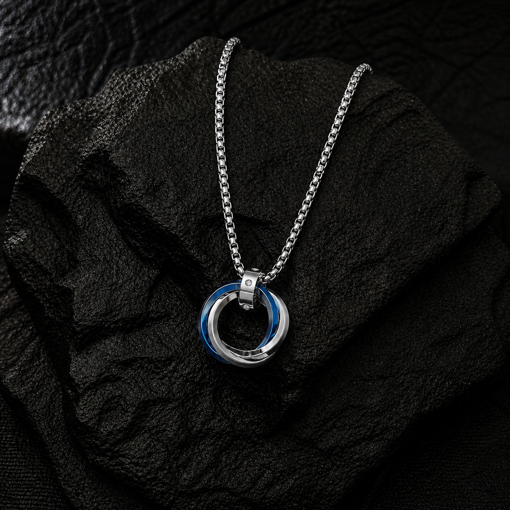 ✨ Dual Ring Couple Pendant Necklace