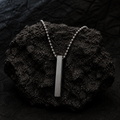 🖤 Shadow Line Bar Pendant Necklace
