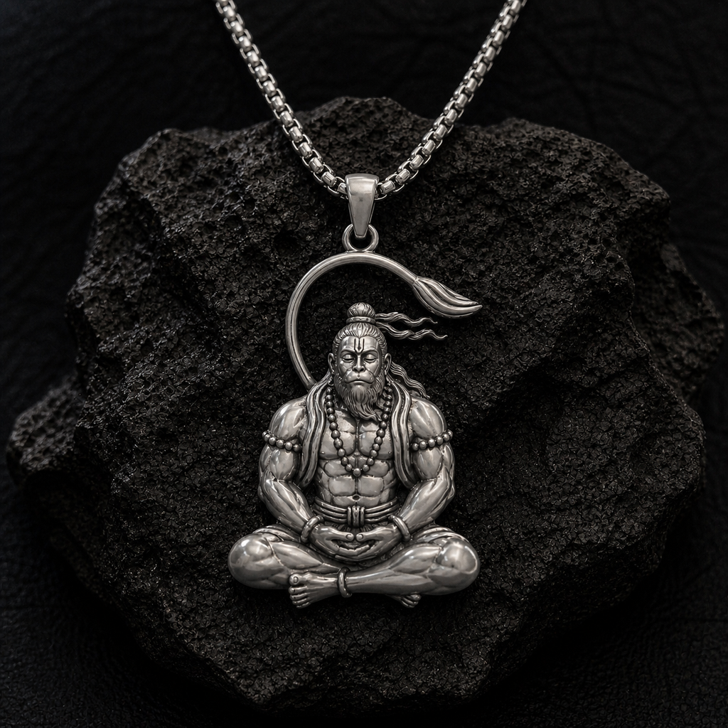 🕉️ Meditating Warrior Pendant Necklace