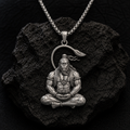 🕉️ Meditating Warrior Pendant Necklace