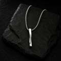 ✨ Minimal Edge Bar Pendant Necklace
