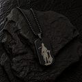 ⚡ Mahadev Shadow Dog Tag Pendant