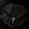 🔱 Trishul Power Dog Tag Necklace