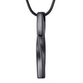 🌑 Phantom Curve Bar Pendant Necklace