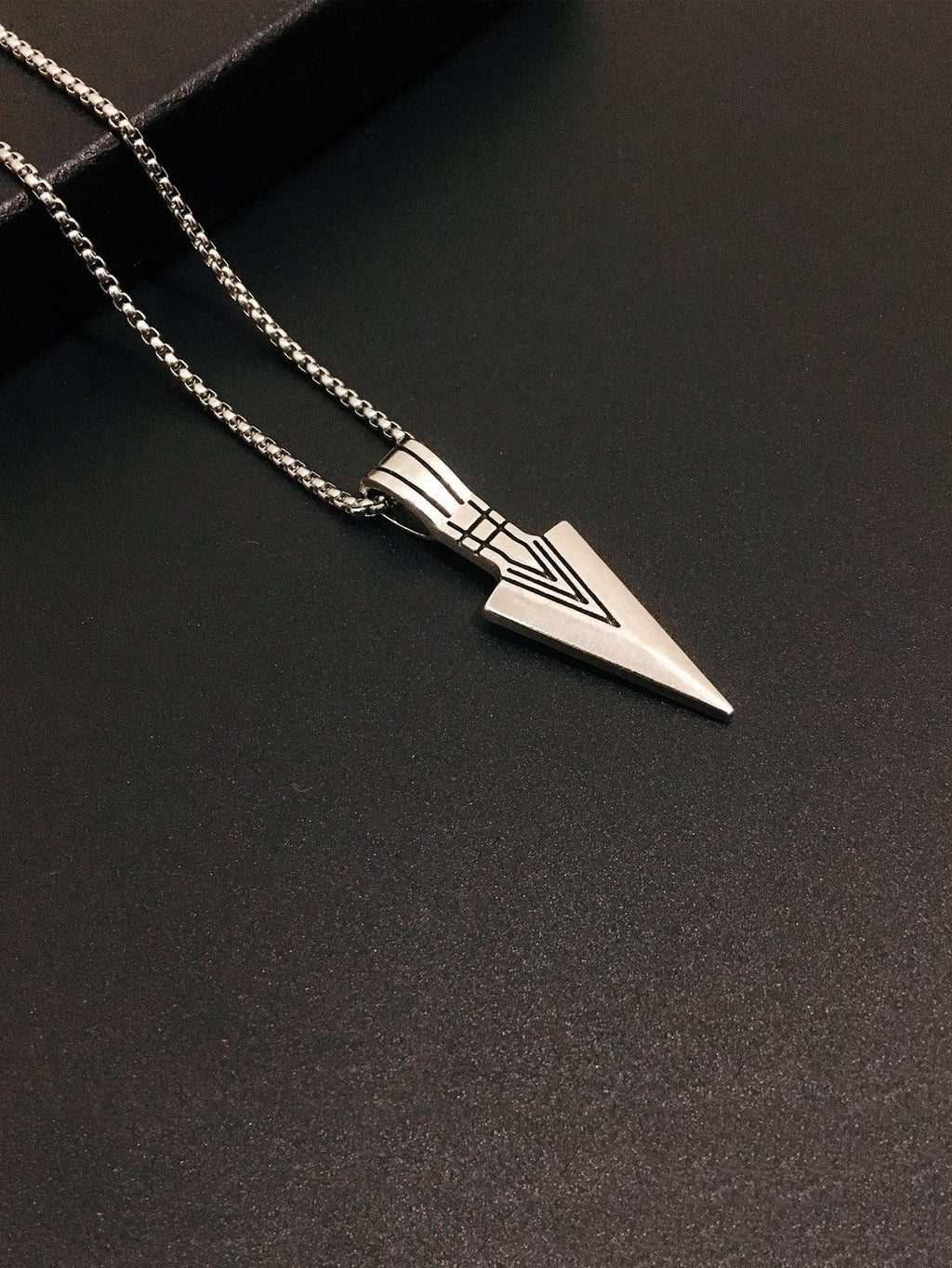 ⚡ Shadow Arrow Pendant Necklace