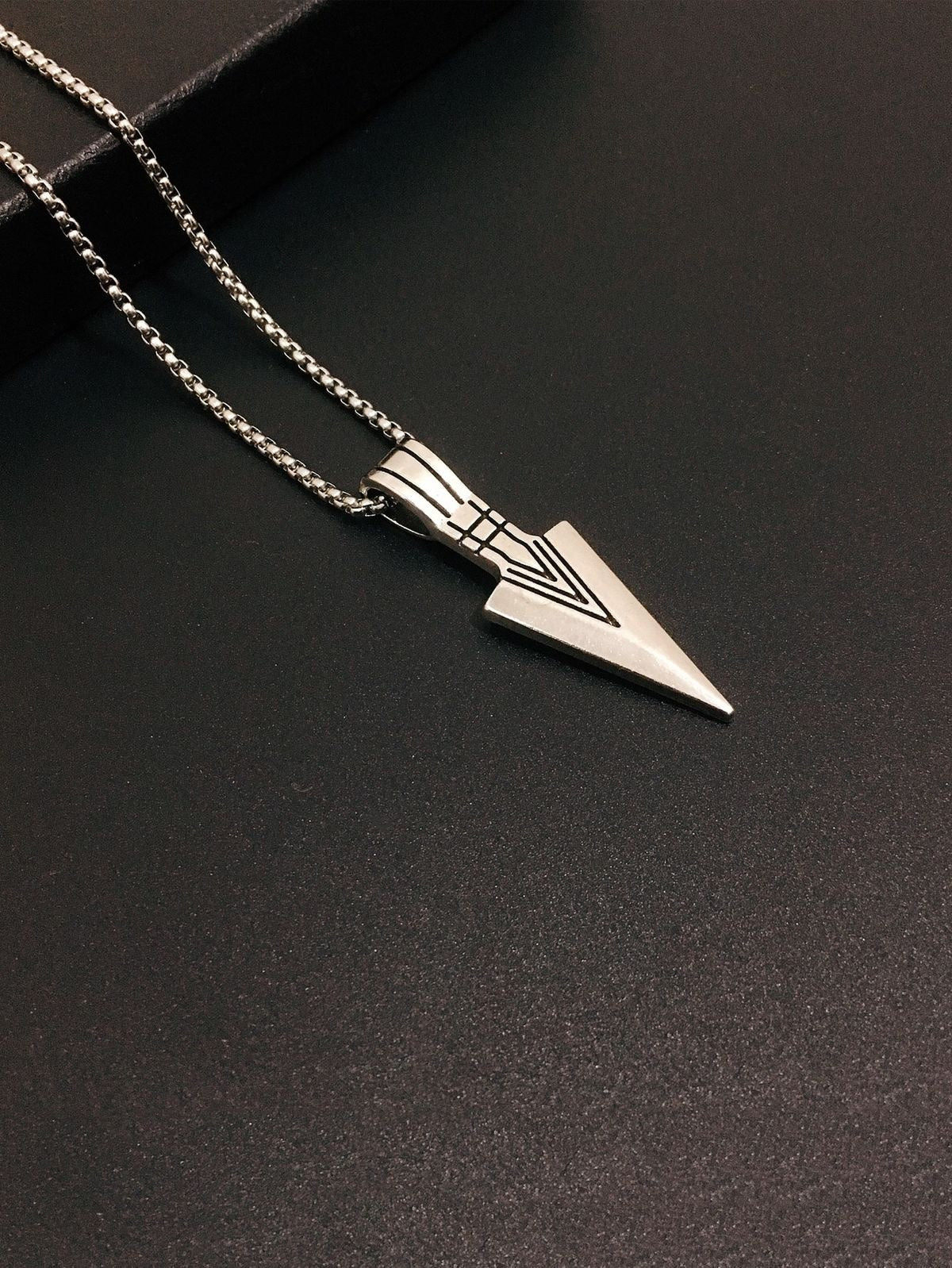 ⚡ Shadow Arrow Pendant Necklace