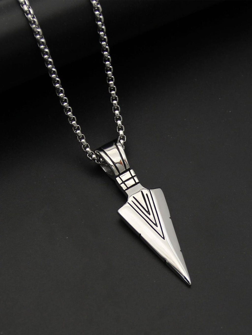 ⚡ Shadow Arrow Pendant Necklace